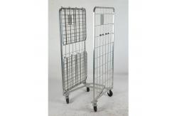 China 2 Side Logistics Trolley Nestable Foldable For Warehouse supplier