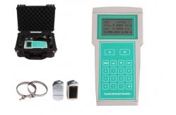 China Lightweight Handheld Water Flow Meter Back Lit 4 Lines Display Energy Saving supplier
