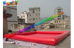 China Customized Cube Inflatable Water Pool Summer Sport Game With Air Pumps supplier
