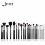 Jessup 27pcs Professional Makeup Brush Kit Copper Ferrule Synthetic Hair for sale