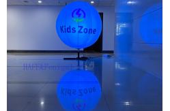 China Decorations Inflatable Moon Balloon LED Light Custom Stand 400W 160cm supplier