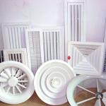 603x603mm Aluminum Metal Ceiling Long Strip Air Outlet Of Central Air Conditioner In Shopping Mall for sale