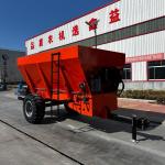 Double Disc Manure Spreader Hydraulic Door Anti Rust Treatment Clever Design