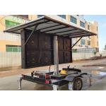 Customizing outdoor movable LED trailer sign LED display anti-collision for commercial advertisement for sale