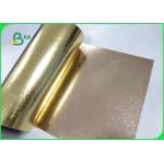 Fibrous Materials Washable Kraft Paper One Side Golden Color Surface Reflective for sale