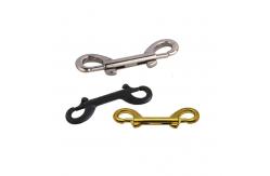 China Double Ended Bolt Snap Hook Fixed Zinc Alloy Die Casting supplier