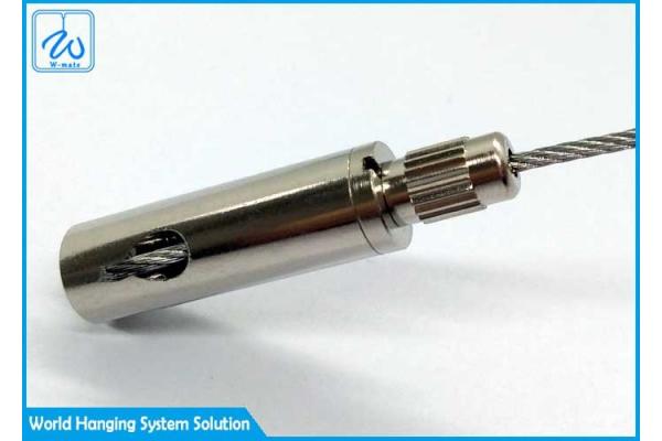 Natural Anodized Aircraft Cable Brass Gripper With M6 Lock Nuts Included