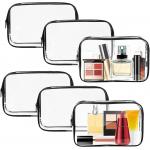 Clear Toiletry Bag Cosmetic Makeup Bags Set, Portable Travel Makeup Bags Zipper PVC Cosmetic Pouch for sale