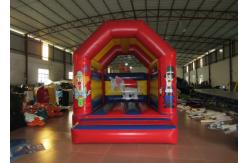 China Clown circus themed inflatable bouncer elephant inflatable bouncer jumping square inflatable clown bouncer supplier