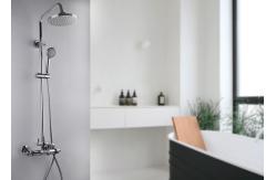 China ROVATE Rainfall Top Sprayer Thermostatic Shower Set Dual Handle Design supplier