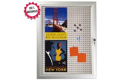 China Magnetic A1 Enclosed Cork Board With Aluminum Frame supplier