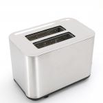 Automatic Fast Heating Bread Toaster Household Breakfast Maker Stainless Steel 2 Slices Toaster