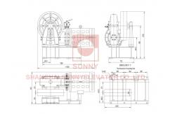 China Sheave Diam 725mm Left Sheave Position AC2 Control Home Elevator Motor supplier