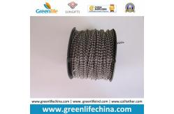 China Custom Packing in Roll Silver Plated Metal Bead Fastenering Chain supplier