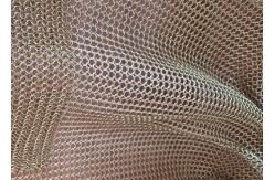 China Architectural Drapery Metal Ring Mesh For Isolation Wall Screen supplier