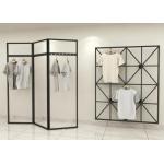 Fashionable Style Clothing Display Rack / Metal Retail Clothes Display Stands for sale