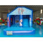 Ice Princess Themed Commercial Inflatable Combos Princess Bouncy Castle 3.6x3x3m for sale