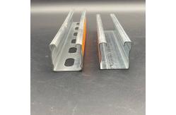 China Construction Material 41x41 Zinc Plated Strut Channel with Rib supplier