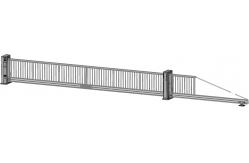 China Adjustable Speed Telescopic Sliding Gate Access Control System With 250W Motor Power supplier