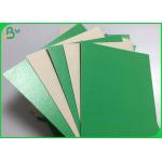 FSC Certificated Green Coated One Side And Other Side Grey Uncoated Cardboard for sale
