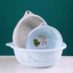 30cm Plastic Basket Organizer Round For Fruits Vegetables 24pcs/Carton for sale