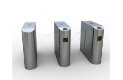 China LED Light Single Lane Flap Barrier Automatic Pedestrian supplier