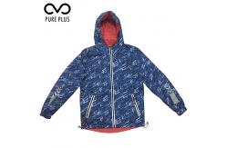 China High Protection Kids Padded Jacket With Fix Hoody 100% Polyester supplier