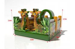 China Inflatable  Jumping Castle Giraffe Theme Park for Kids Physical Development supplier