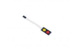 China Red And Yellow Two Button Mini Membrane Switch Panel 20x40MM supplier