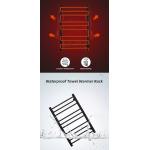 Graphene Electric Hot Towel Rack , Heated Towel Rack Wall Mounted with Timer