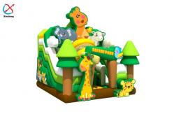 China Customized Inflatable Bouncer Castle With Slide Safari Park Bouncy House supplier