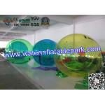 Transparent Floating Inflatable Water Ball , Walking Water Zorb Ball 2.5m Diameter for sale