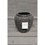 Frost Resistant Fiber Clay Planter Modern Style with Drainage Holes and Character for sale