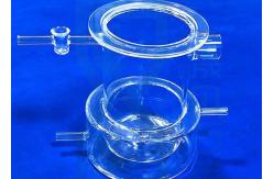 China Customized Large Size Quartz Glass Reactor Science Lab Glassware supplier