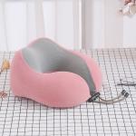 Adults Airplane U Shaped Memory Foam Travel Pillow With Super Soft Cover