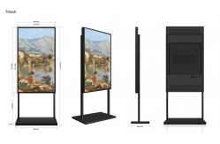 China 75 Inch Window Lcd Display Ultra Hd 2500-5000nits supplier