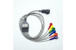 China MDT Physio Control Snap Connector Proximal 10 Lead Ecg Cables supplier