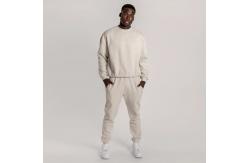 China Fleece Fabric Unisex Long Sleeve 2 Pieces Tracksuit For Fitness supplier
