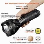 Rechargeable / Dischargeable Search And Rescue Flashlight Good Heat Dissipation for sale