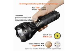 China Rechargeable / Dischargeable Search And Rescue Flashlight Good Heat Dissipation supplier