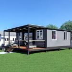 20/40ft 1-3 Bedroom Foldable Expandable Prefabricated Steel Container House Resist Hurricanes, Insulate Walls, Roofs and Floors for sale
