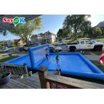 Adult Sports Giant Inflatable Volleyball Court Pool With Net Silk Printing Inflatable Water Toys For Kids for sale