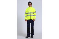 China HIVIS Work Clothes OEM 360gsm Gore Tex High Visibility Rain Gear supplier