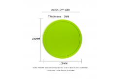 China Cheap Custom Logo Round Silicone Tea Cup Placemats Silicone Coaster supplier