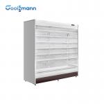 Open Refrigerated Display Case , 915 * 820 * 1930mm Air Curtain Cold Display Cabinet for sale