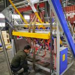 1000*1200 Mm Automatic EURO Wooden Pallet Tray Nailing Machine for sale