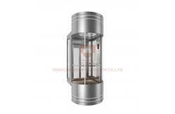 China Panorama Elevator Car Design , Machine Elevator Parts With Frame supplier