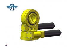 China Blue SDE3 Dual Axis Slew Drive For Solar Tracker With Enclosed Housing supplier