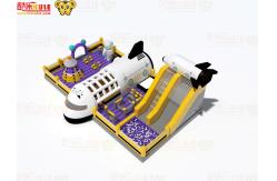 China Airplane Theme Inflatable Bouncy Castle 160 SQM Commercial Grade supplier