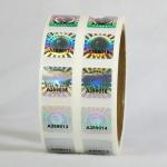 2 * 3cm 2D 3D Moving Grating Security Hologram Stickers